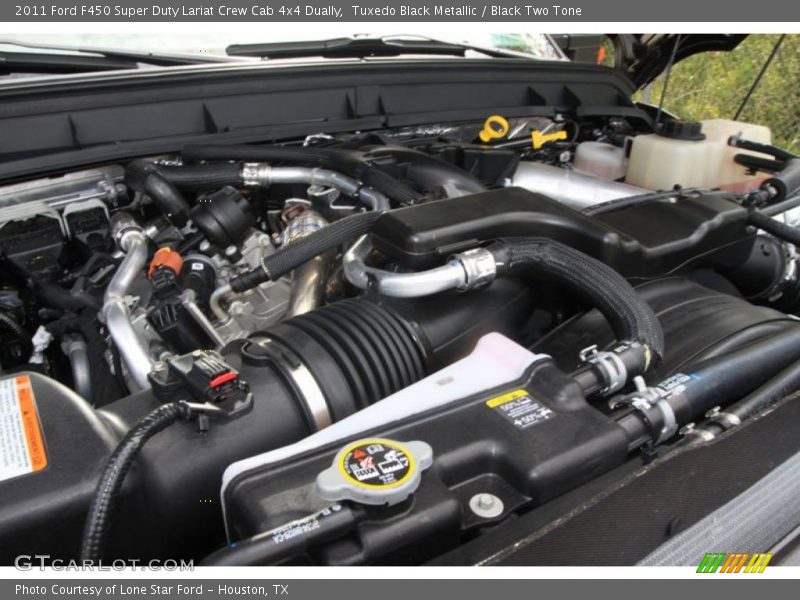 Tuxedo Black Metallic / Black Two Tone 2011 Ford F450 Super Duty Lariat Crew Cab 4x4 Dually