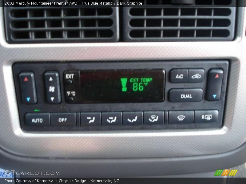 True Blue Metallic / Dark Graphite 2003 Mercury Mountaineer Premier AWD