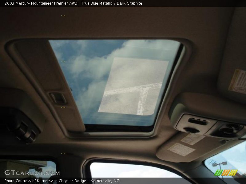 True Blue Metallic / Dark Graphite 2003 Mercury Mountaineer Premier AWD
