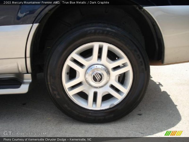 True Blue Metallic / Dark Graphite 2003 Mercury Mountaineer Premier AWD