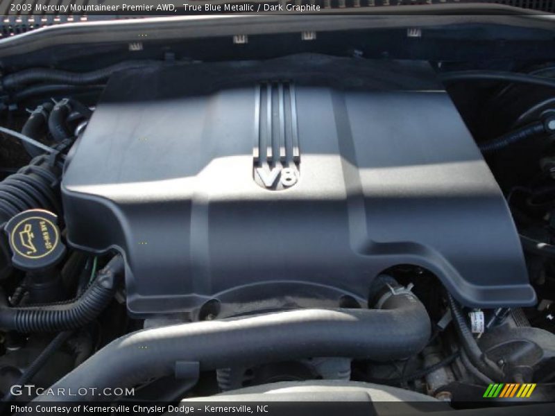 True Blue Metallic / Dark Graphite 2003 Mercury Mountaineer Premier AWD