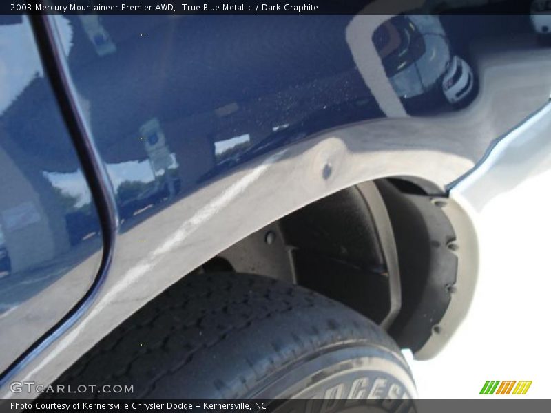 True Blue Metallic / Dark Graphite 2003 Mercury Mountaineer Premier AWD