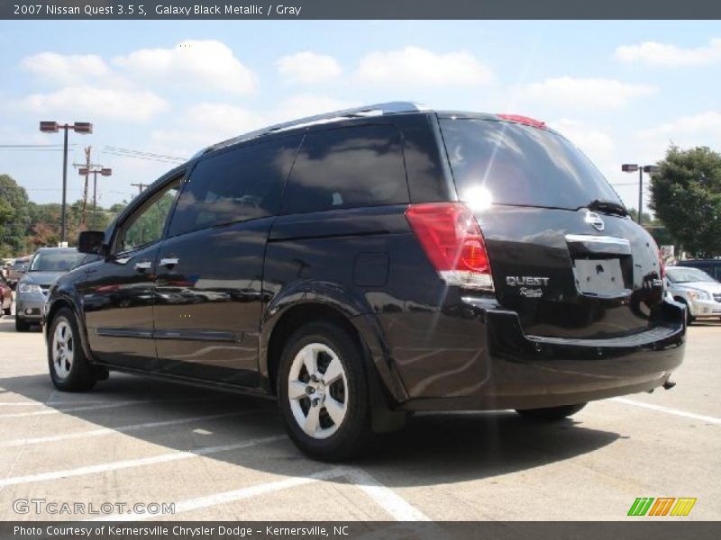 Galaxy Black Metallic / Gray 2007 Nissan Quest 3.5 S