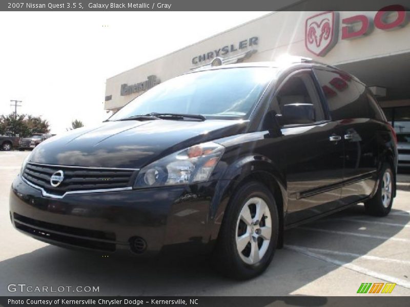 Galaxy Black Metallic / Gray 2007 Nissan Quest 3.5 S