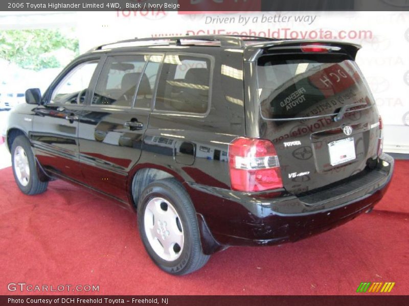 Black / Ivory Beige 2006 Toyota Highlander Limited 4WD