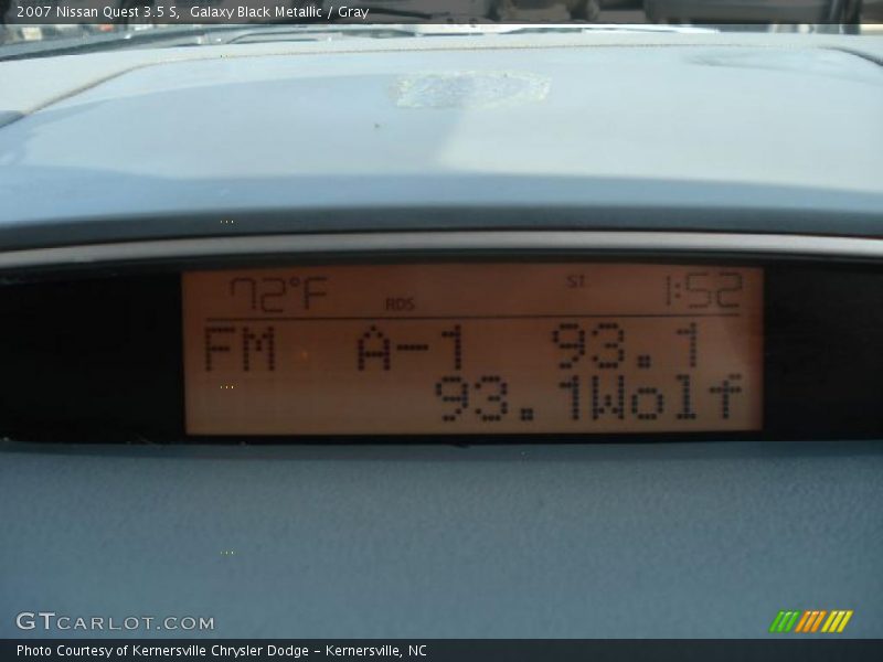 Galaxy Black Metallic / Gray 2007 Nissan Quest 3.5 S