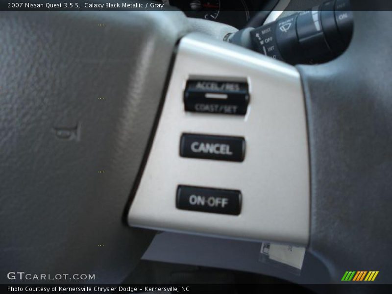 Galaxy Black Metallic / Gray 2007 Nissan Quest 3.5 S