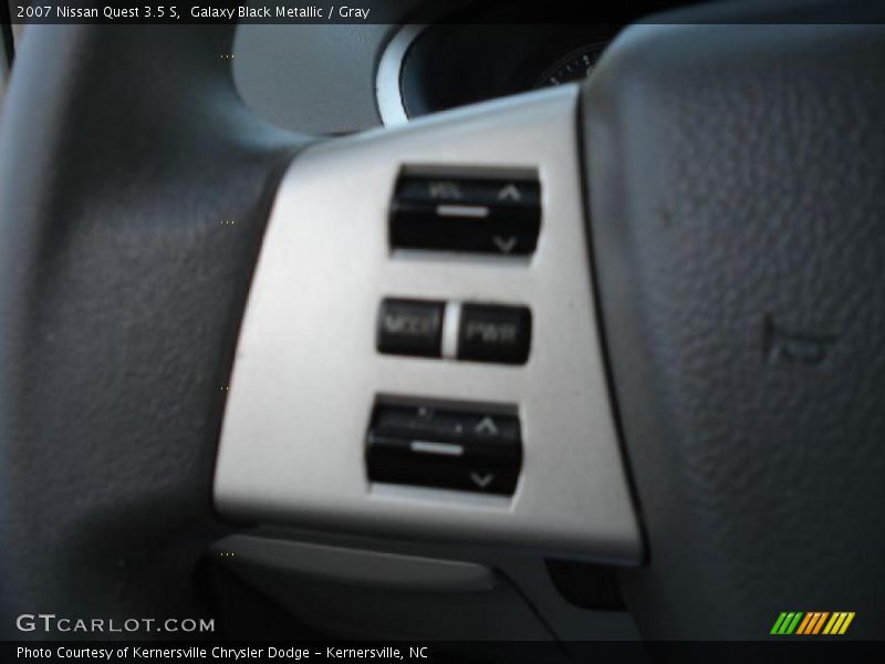 Galaxy Black Metallic / Gray 2007 Nissan Quest 3.5 S