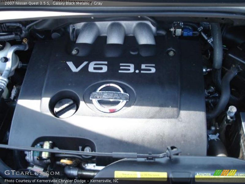 Galaxy Black Metallic / Gray 2007 Nissan Quest 3.5 S