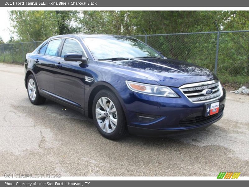 Kona Blue / Charcoal Black 2011 Ford Taurus SEL