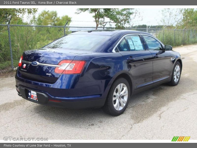 Kona Blue / Charcoal Black 2011 Ford Taurus SEL