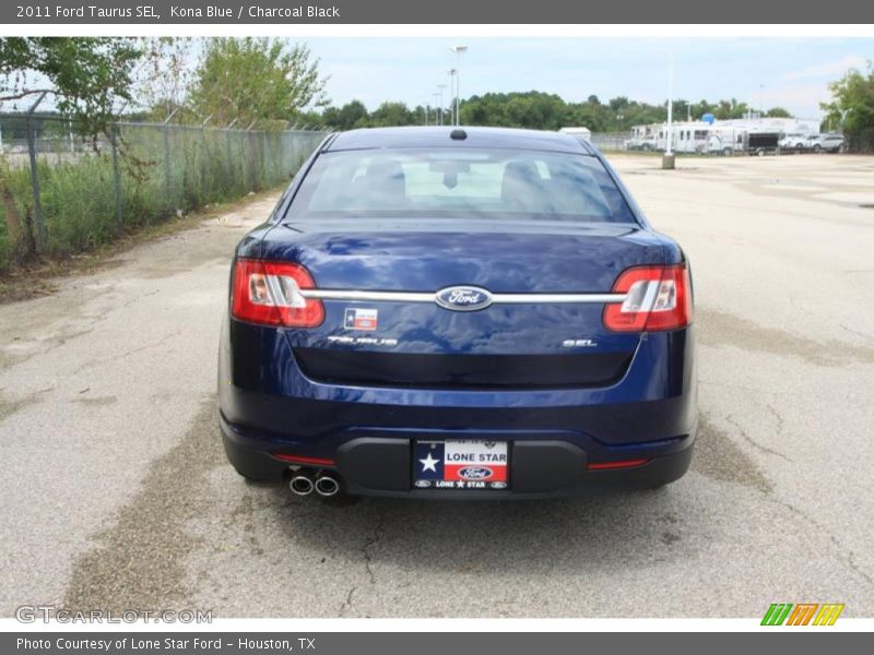 Kona Blue / Charcoal Black 2011 Ford Taurus SEL