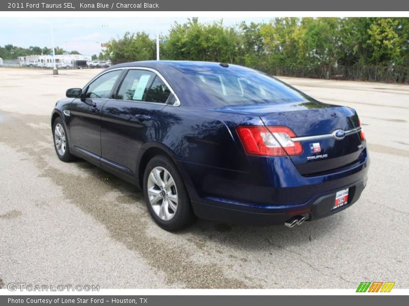 Kona Blue / Charcoal Black 2011 Ford Taurus SEL