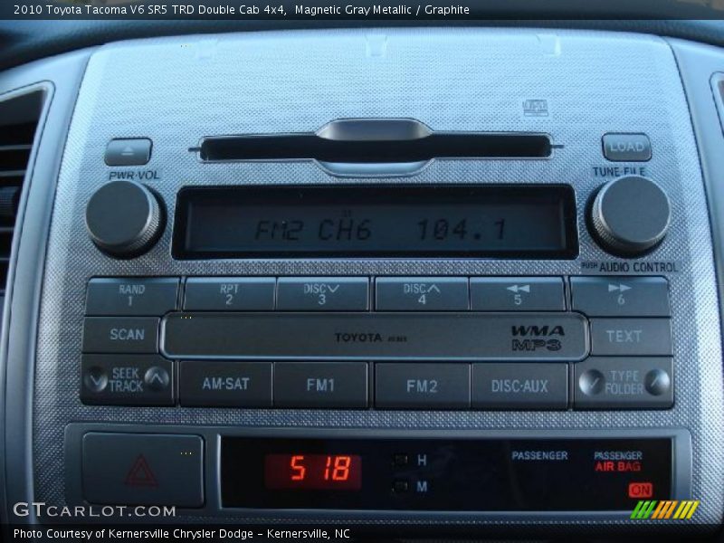 Magnetic Gray Metallic / Graphite 2010 Toyota Tacoma V6 SR5 TRD Double Cab 4x4