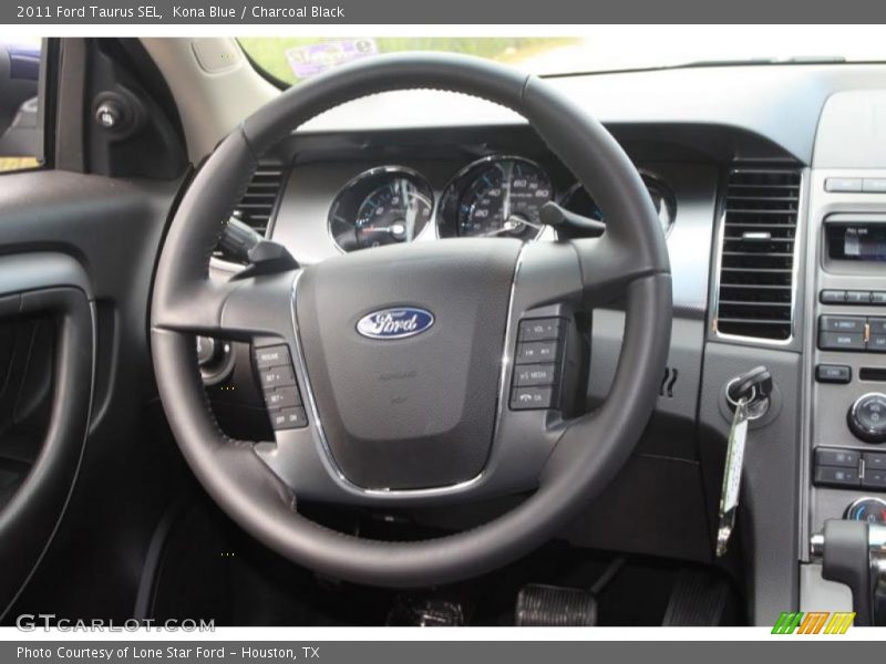 Kona Blue / Charcoal Black 2011 Ford Taurus SEL