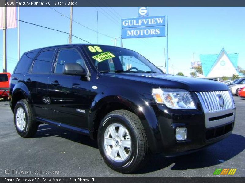 Black / Black 2008 Mercury Mariner V6