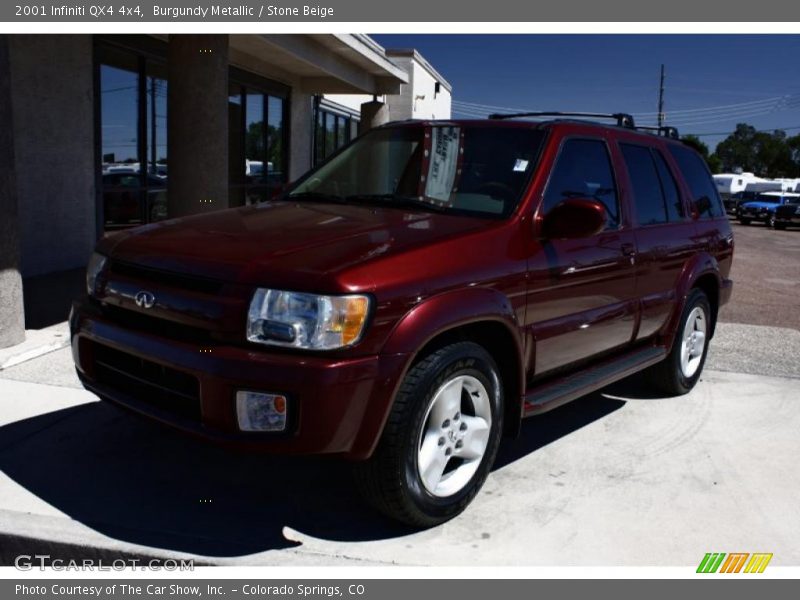 Burgundy Metallic / Stone Beige 2001 Infiniti QX4 4x4