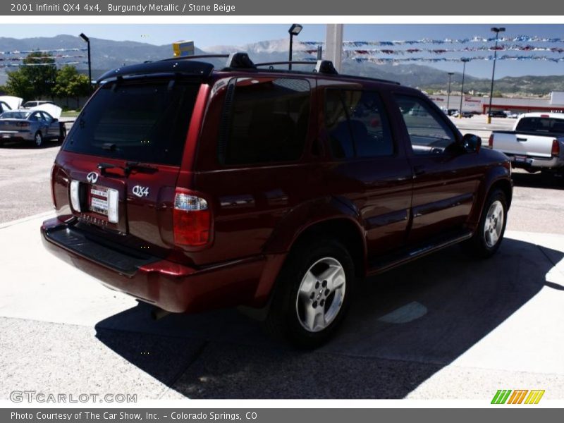 Burgundy Metallic / Stone Beige 2001 Infiniti QX4 4x4