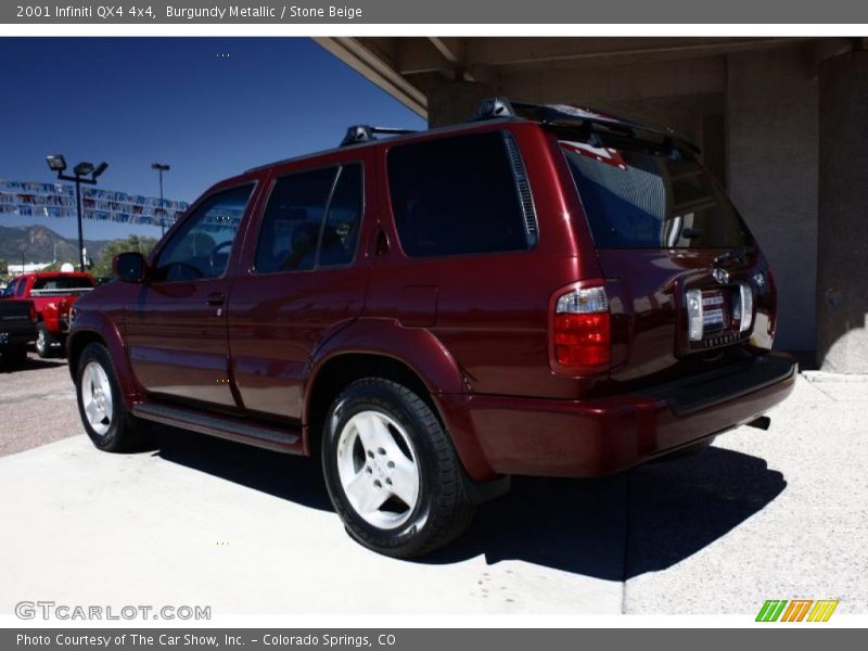 Burgundy Metallic / Stone Beige 2001 Infiniti QX4 4x4