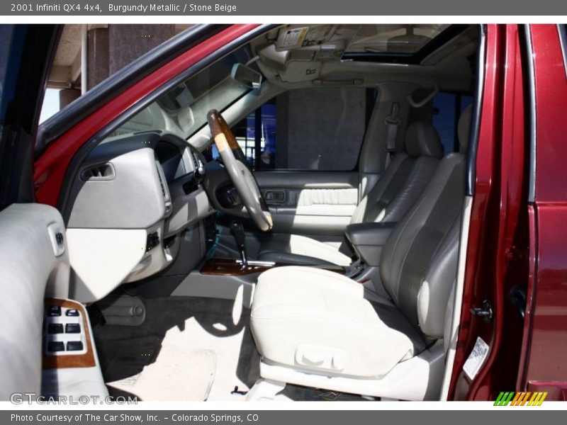 Burgundy Metallic / Stone Beige 2001 Infiniti QX4 4x4
