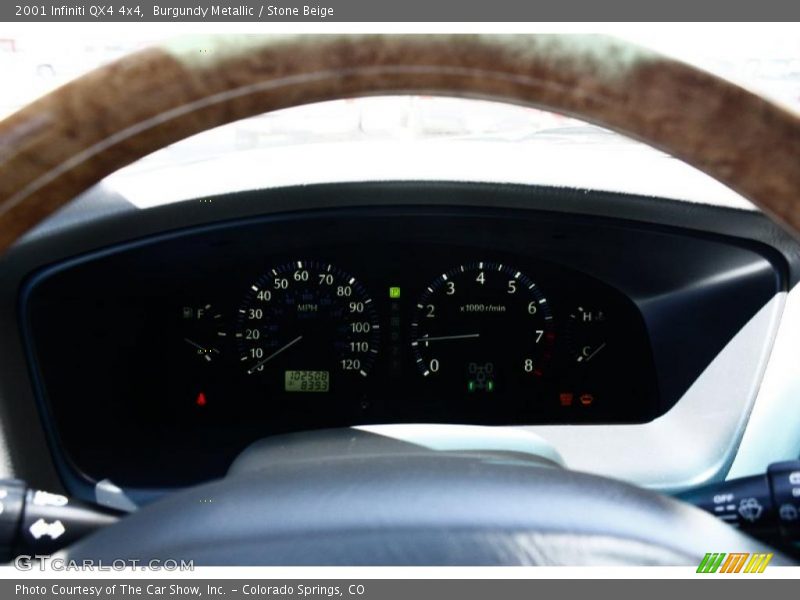 Burgundy Metallic / Stone Beige 2001 Infiniti QX4 4x4