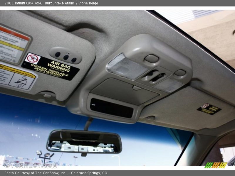 Burgundy Metallic / Stone Beige 2001 Infiniti QX4 4x4