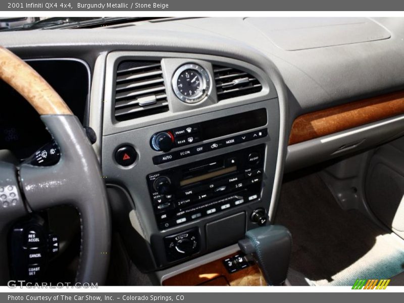 Burgundy Metallic / Stone Beige 2001 Infiniti QX4 4x4