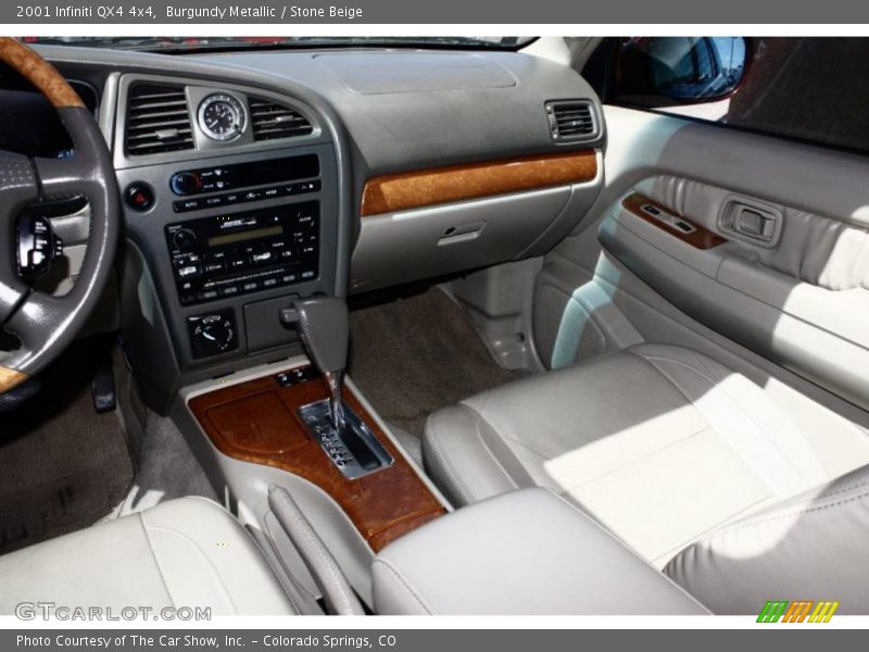 Burgundy Metallic / Stone Beige 2001 Infiniti QX4 4x4