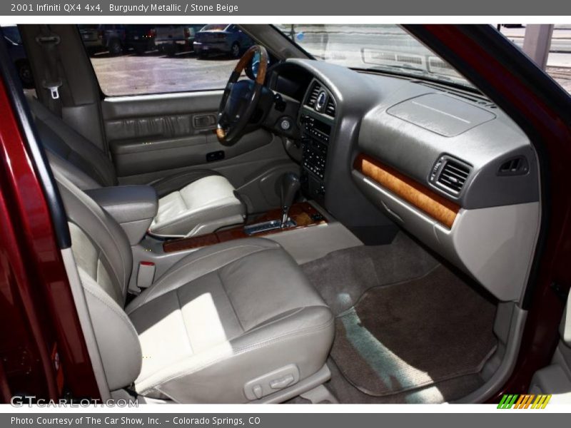 Burgundy Metallic / Stone Beige 2001 Infiniti QX4 4x4