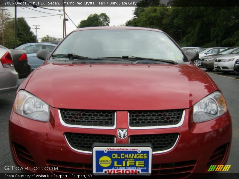 Inferno Red Crystal Pearl / Dark Slate Grey 2006 Dodge Stratus SXT Sedan