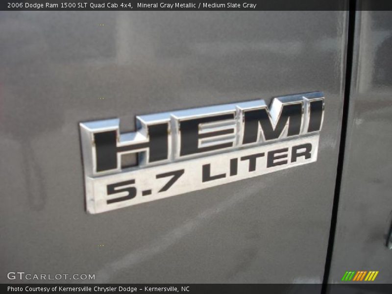 Mineral Gray Metallic / Medium Slate Gray 2006 Dodge Ram 1500 SLT Quad Cab 4x4