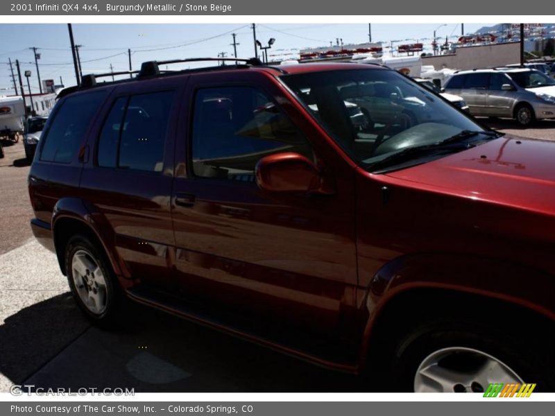 Burgundy Metallic / Stone Beige 2001 Infiniti QX4 4x4