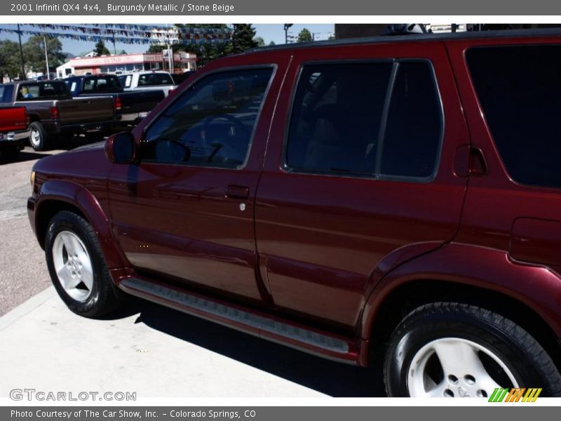 Burgundy Metallic / Stone Beige 2001 Infiniti QX4 4x4