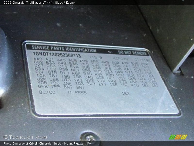Black / Ebony 2006 Chevrolet TrailBlazer LT 4x4