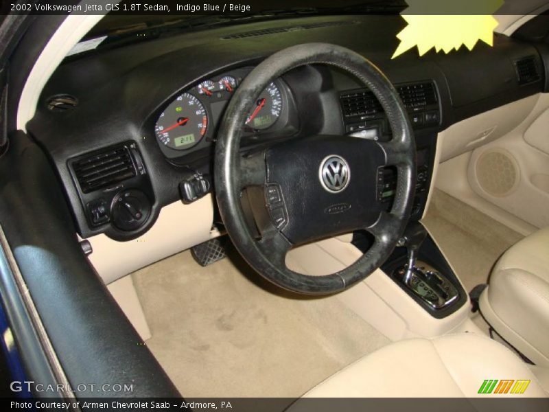 Indigo Blue / Beige 2002 Volkswagen Jetta GLS 1.8T Sedan