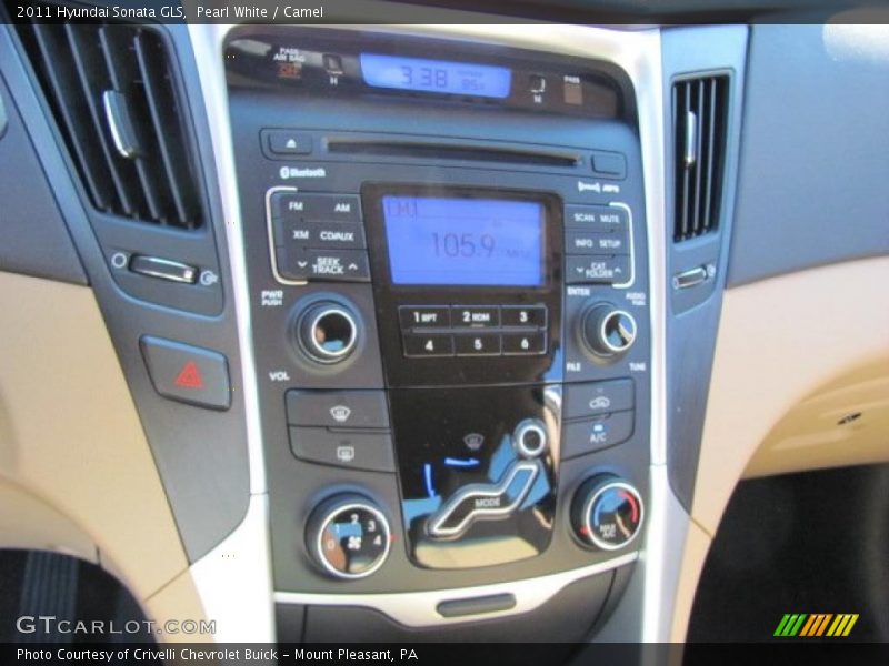 Pearl White / Camel 2011 Hyundai Sonata GLS