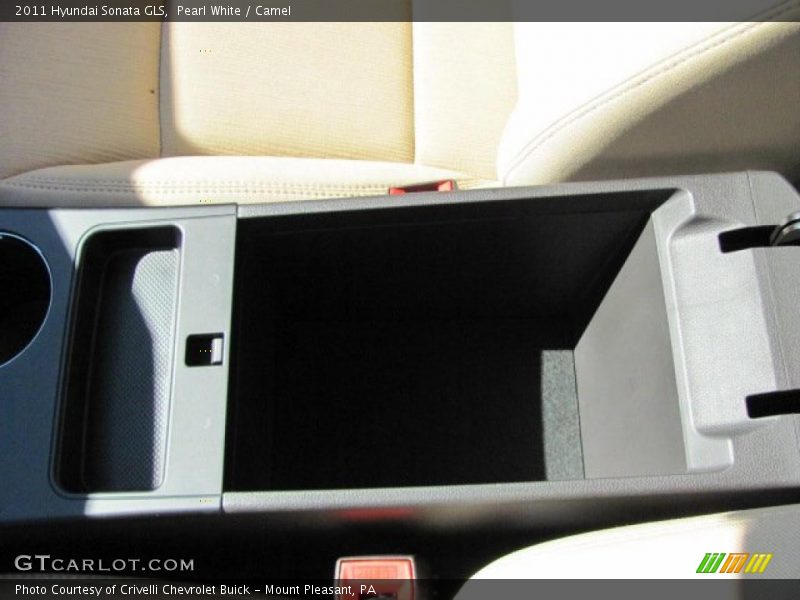 Pearl White / Camel 2011 Hyundai Sonata GLS