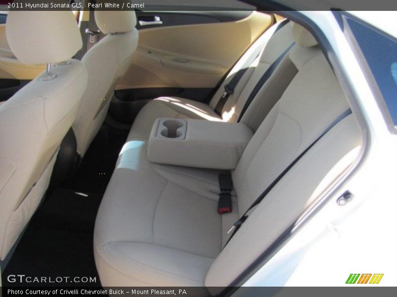 Pearl White / Camel 2011 Hyundai Sonata GLS