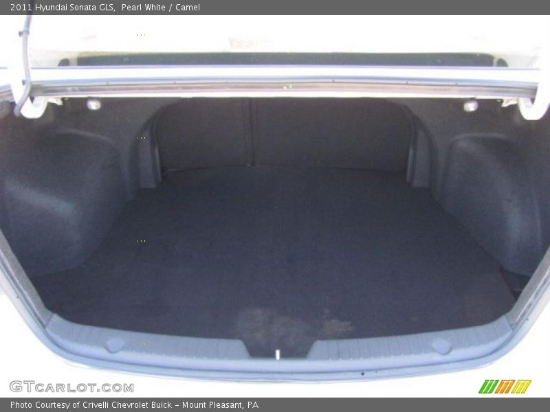 Pearl White / Camel 2011 Hyundai Sonata GLS