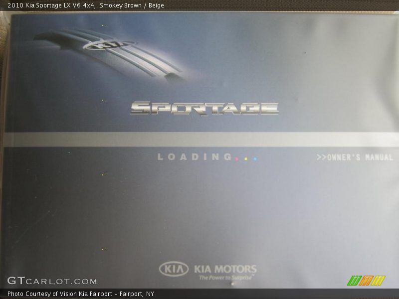 Smokey Brown / Beige 2010 Kia Sportage LX V6 4x4