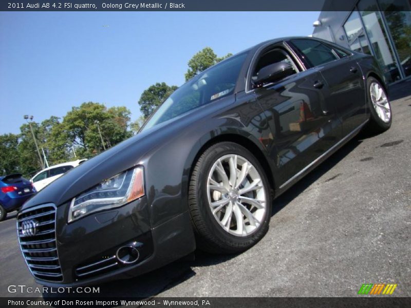 Oolong Grey Metallic / Black 2011 Audi A8 4.2 FSI quattro
