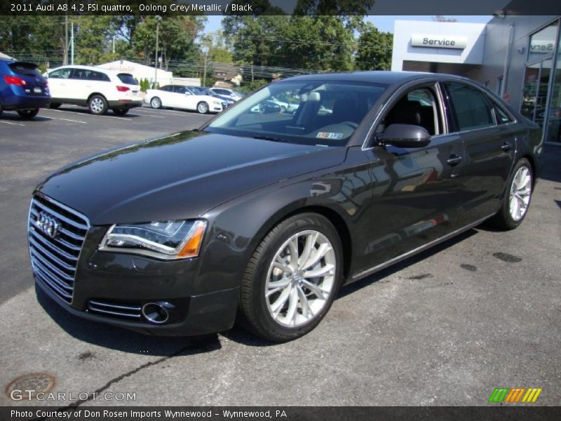 Oolong Grey Metallic / Black 2011 Audi A8 4.2 FSI quattro