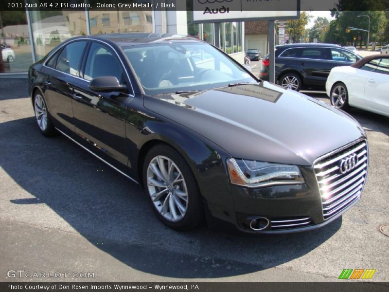 Oolong Grey Metallic / Black 2011 Audi A8 4.2 FSI quattro