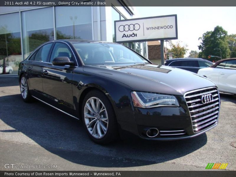 Oolong Grey Metallic / Black 2011 Audi A8 4.2 FSI quattro