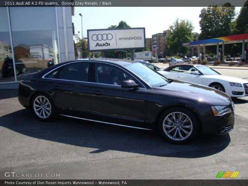 Oolong Grey Metallic / Black 2011 Audi A8 4.2 FSI quattro