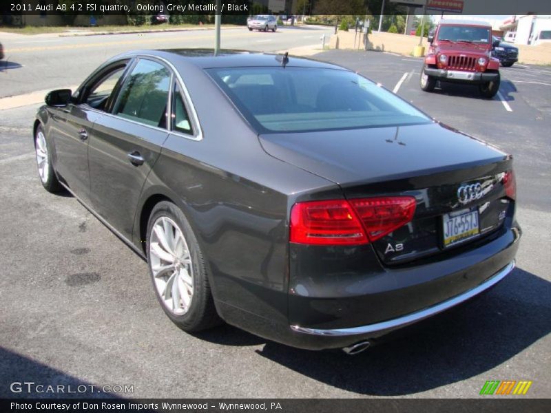 Oolong Grey Metallic / Black 2011 Audi A8 4.2 FSI quattro