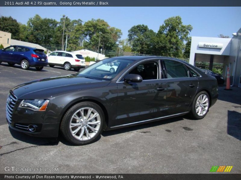 Oolong Grey Metallic / Black 2011 Audi A8 4.2 FSI quattro