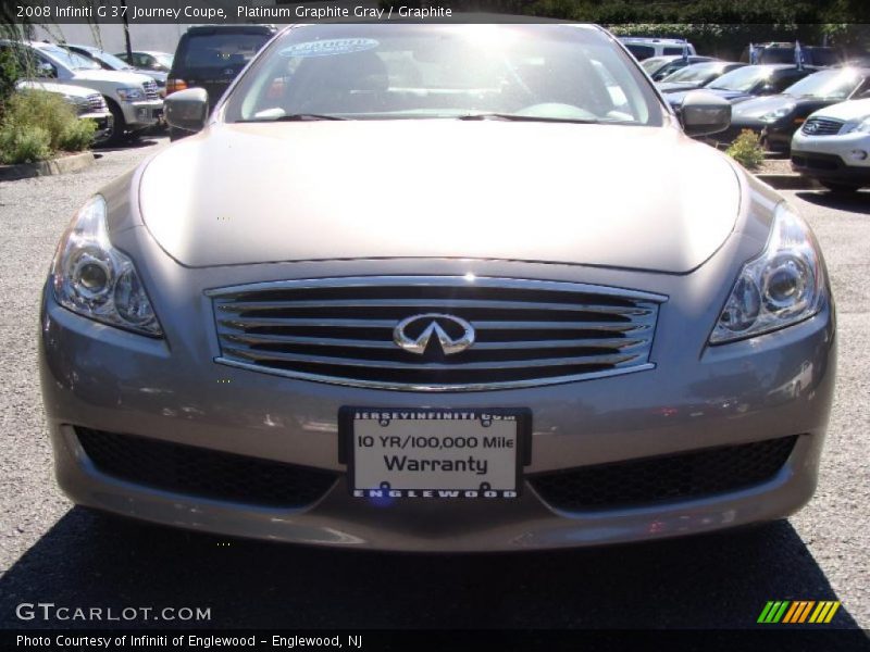 Platinum Graphite Gray / Graphite 2008 Infiniti G 37 Journey Coupe