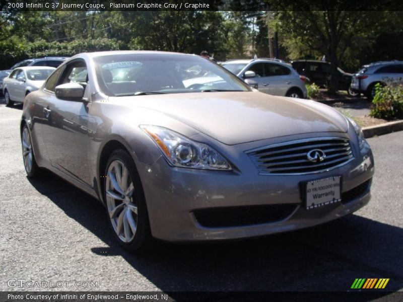 Platinum Graphite Gray / Graphite 2008 Infiniti G 37 Journey Coupe