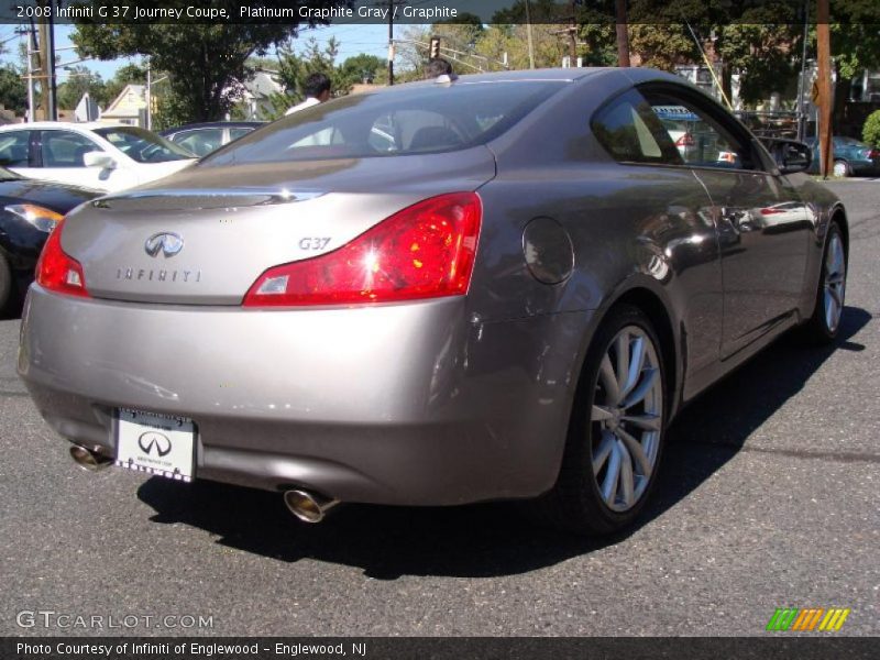 Platinum Graphite Gray / Graphite 2008 Infiniti G 37 Journey Coupe